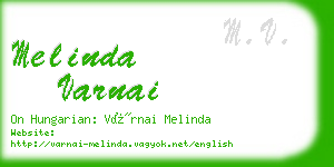 melinda varnai business card